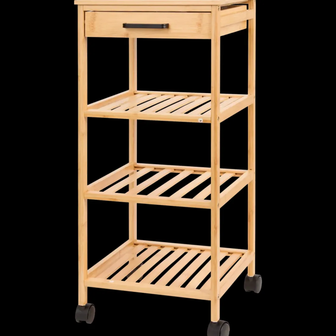 Bamboe trolley 33 x 33 x 73,5 cm | Action NL* Best