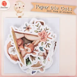DécoTime papier figuurtjes met 3D stickers | Action NL* Clearance