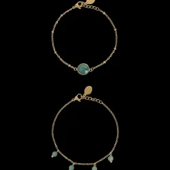 Gold plated armbandjes met edelsteen | Action NL* Discount