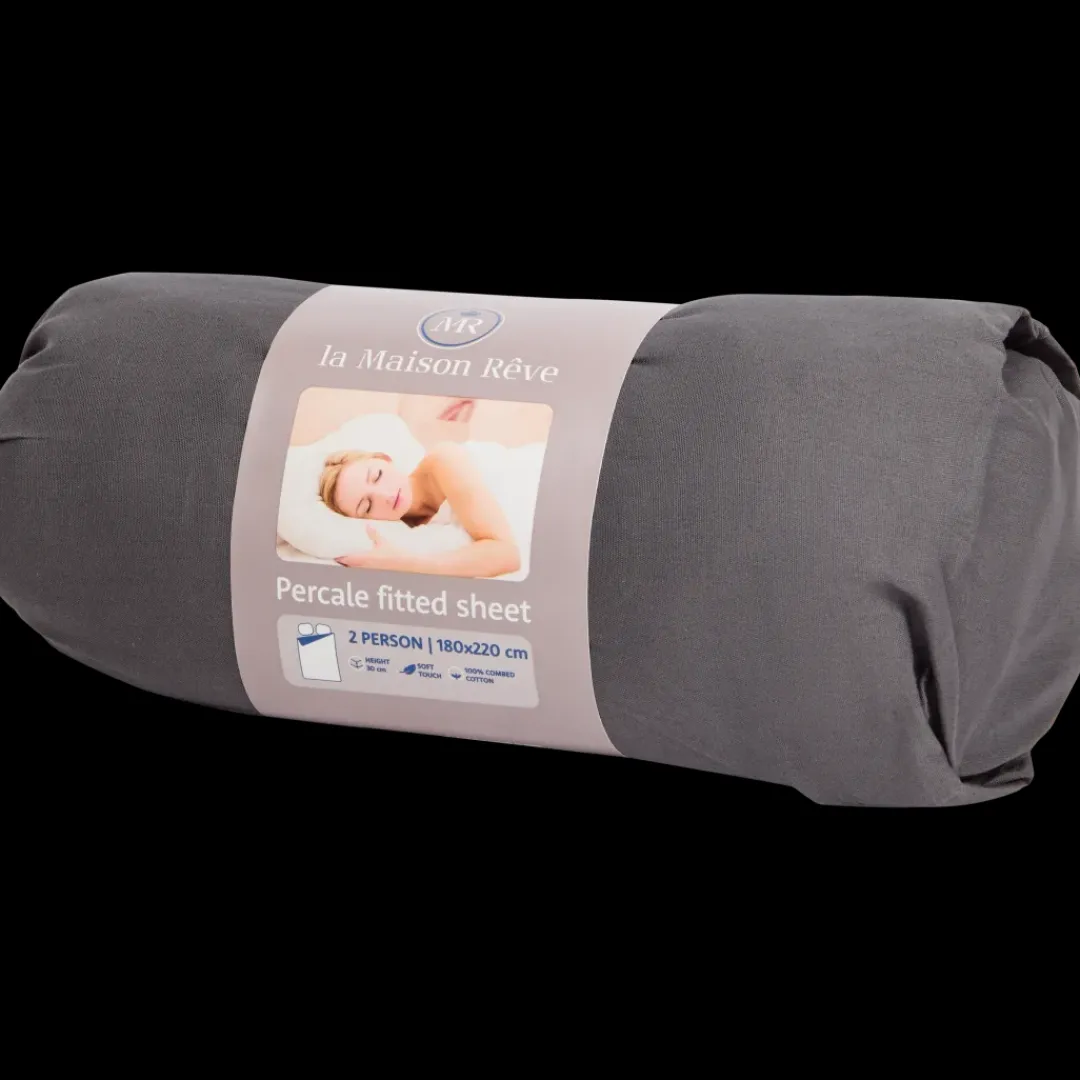 percale hoeslaken 180 x 220 cm | Action NL*La Maison Rêve