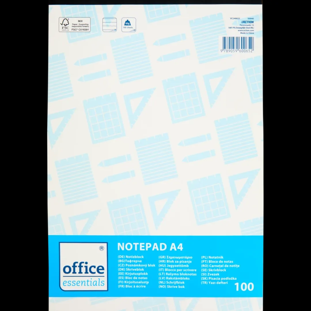 Office Essentials schrijfblok A4 | Action NL* Best
